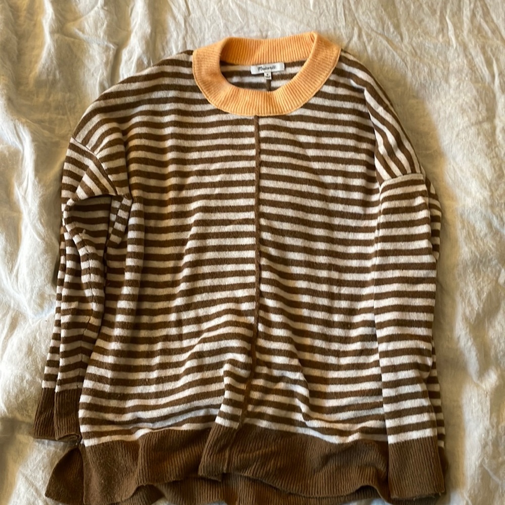 Merino wool striped sweater